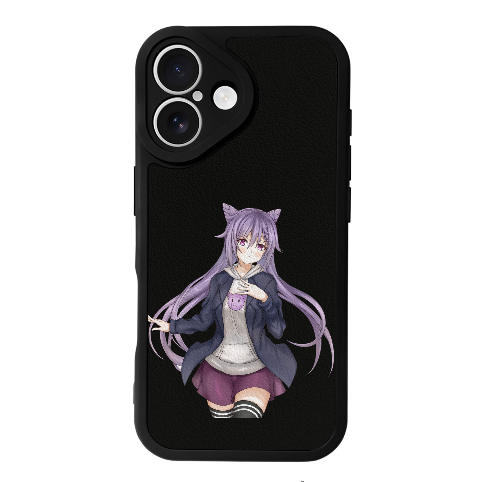 げんし神 刻晴 こくせい genshin Kokusei 【iPhone 16シリーズ対応】シリコンスマホケース（レザー調） 材質：シリコン